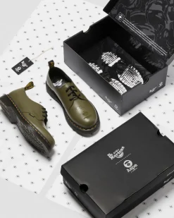 Shop 1461 AAPE Smooth Leren Schoenen UNISEX Veterschoenen|Schoenen