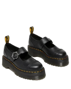 Store Addina Bloemengesp Leren Platform Schoenen UNISEX Platform Schoenen|Mary Jane Schoenen