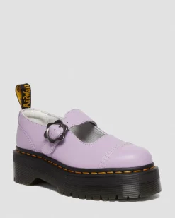 Store Addina Bloemengesp Leren Platform Schoenen UNISEX Dames Sale|Platform Schoenen