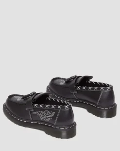 Outlet Adrian Contrasterende Steek Leren Tassel Loafers Originals|Nieuw Binnen