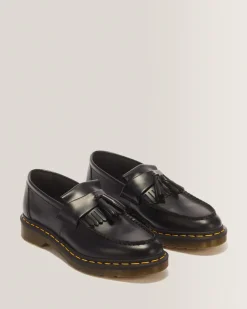 Fashion Adrian Gele Stiksel Smooth Leren Tassle Loafers WOMENS Originals|Nette Schoenen