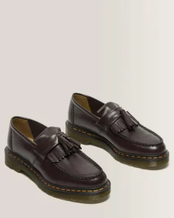 Clearance Adrian Gele Stiksel Smooth Leren Tassle Loafers WOMENS Originals|Nette Schoenen