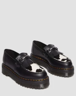Online Adrian Snaffle Hair-On Leren Koeienprint Kiltie Loafers MENS Heren Sale|Schoenen