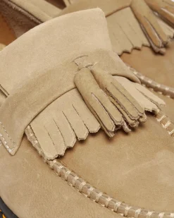Outlet Adrian Tumbled Nubuck Leren Tassel Loafers Nieuw Binnen|Schoenen