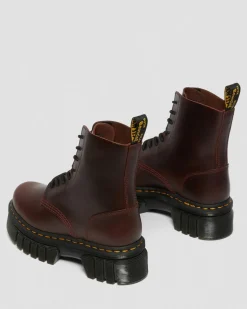 Cheap Audrick Brando Leren Platform Veterlaarzen WOMENS Veterlaarzen|Platform Laarzen