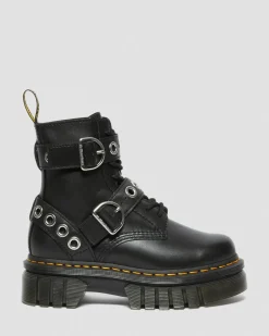 Hot Audrick Hardware Leren Platform Laarzen WOMENS Platform Laarzen