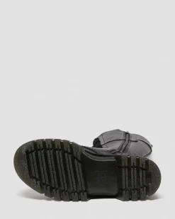 Cheap Audrick Leren Kniehoge Platformlaarzen met 20 veterogen WOMENS Hoge Laarzen|Veterlaarzen