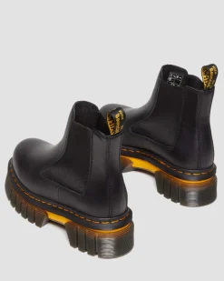 Online Audrick Leren Platform Chelsea Boots met Contrasterende Zool WOMENS Enkellaarzen|Chelsea Boots