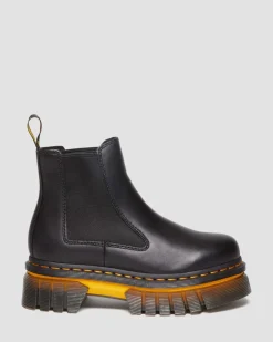 Online Audrick Leren Platform Chelsea Boots met Contrasterende Zool WOMENS Enkellaarzen|Chelsea Boots