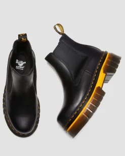Online Audrick Leren Platform Chelsea Boots met Contrasterende Zool WOMENS Enkellaarzen|Chelsea Boots
