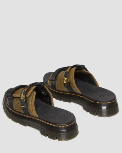 Online Ayce Logo Gemalen Leren Platform Slippers met Band UNISEX Sandalen|Lichte Sandalen