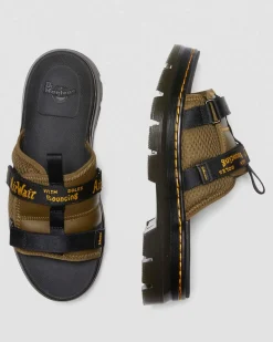 Online Ayce Logo Gemalen Leren Platform Slippers met Band UNISEX Sandalen|Lichte Sandalen