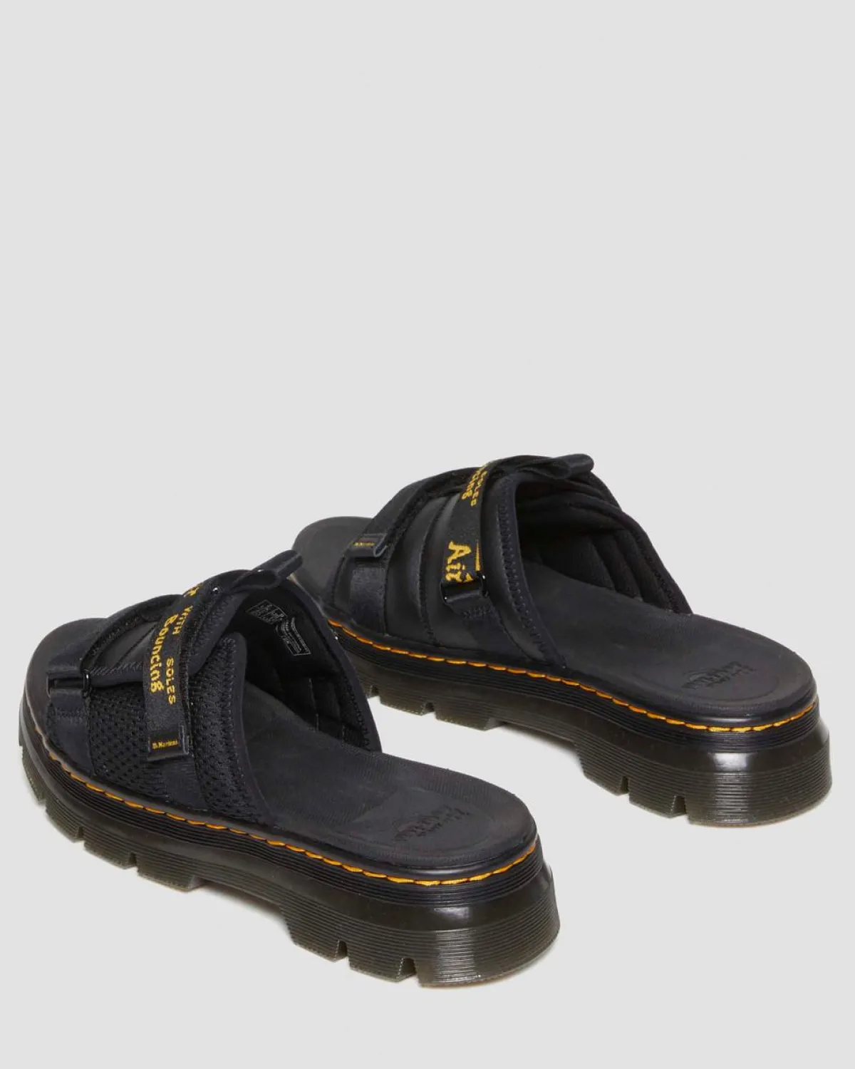 Shop Ayce Logo Gemalen Leren Platform Slippers met Band UNISEX Sandalen|Schoenen