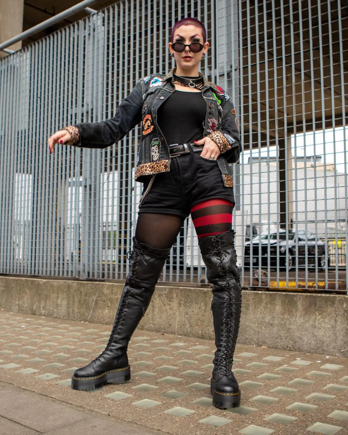 Best Azreya Max Leren Platform Laarzen met 26-veterogen WOMENS Hoge Laarzen|Platform Laarzen