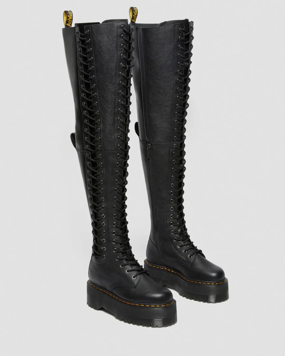 Best Azreya Max Leren Platform Laarzen met 26-veterogen WOMENS Hoge Laarzen|Platform Laarzen