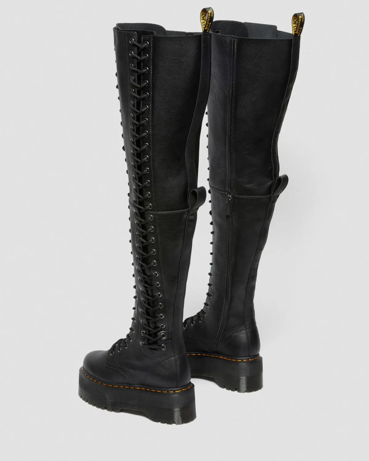 Best Azreya Max Leren Platform Laarzen met 26-veterogen WOMENS Hoge Laarzen|Platform Laarzen