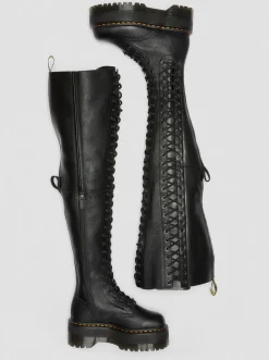 Best Azreya Max Leren Platform Laarzen met 26-veterogen WOMENS Hoge Laarzen|Platform Laarzen