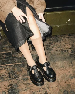 Store Bethan Piercing Leren Platform Mary Jane Schoenen Platform Schoenen|Mary Jane Schoenen