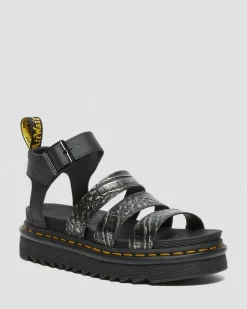 Outlet Blaire Dames Wild Croc Leren Sandalen WOMENS Lichte Sandalen|Sandalen