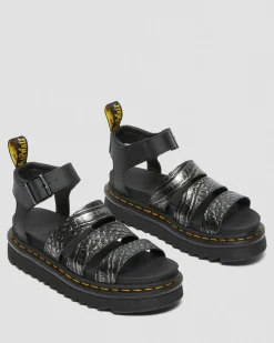 Outlet Blaire Dames Wild Croc Leren Sandalen WOMENS Lichte Sandalen|Sandalen