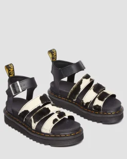 Fashion Blaire Hair-On Koeienprint Sandalen WOMENS Lichte Sandalen|Gladiator Sandalen