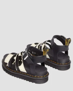 Fashion Blaire Hair-On Koeienprint Sandalen WOMENS Lichte Sandalen|Gladiator Sandalen