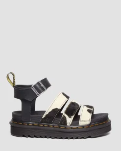 Fashion Blaire Hair-On Koeienprint Sandalen WOMENS Lichte Sandalen|Gladiator Sandalen