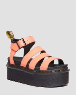Shop Blaire Quad Pisa Leren Platform Sandalen met Band UNISEX Dames Sale|Lichte Sandalen