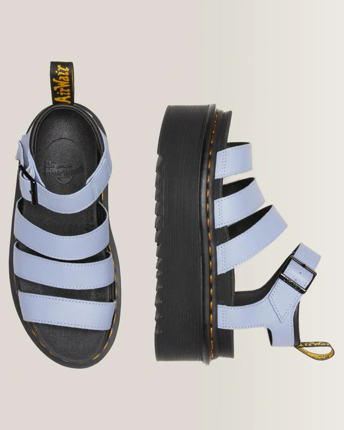 New Blaire Quad Pisa Leren Platform Sandalen met Band UNISEX Dames Sale|Lichte Sandalen