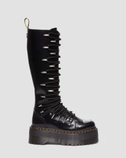 Flash Sale 1B60 LTT Max Kniehoge Platform Veterlaarzen UNISEX Hoge Laarzen|Veterlaarzen