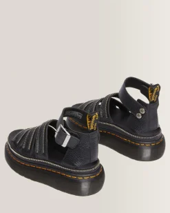 Store Clarissa II Quad Hardware Gemalen Nappa Leren Platform Sandalen WOMENS Dames Sale|Platform Sandalen