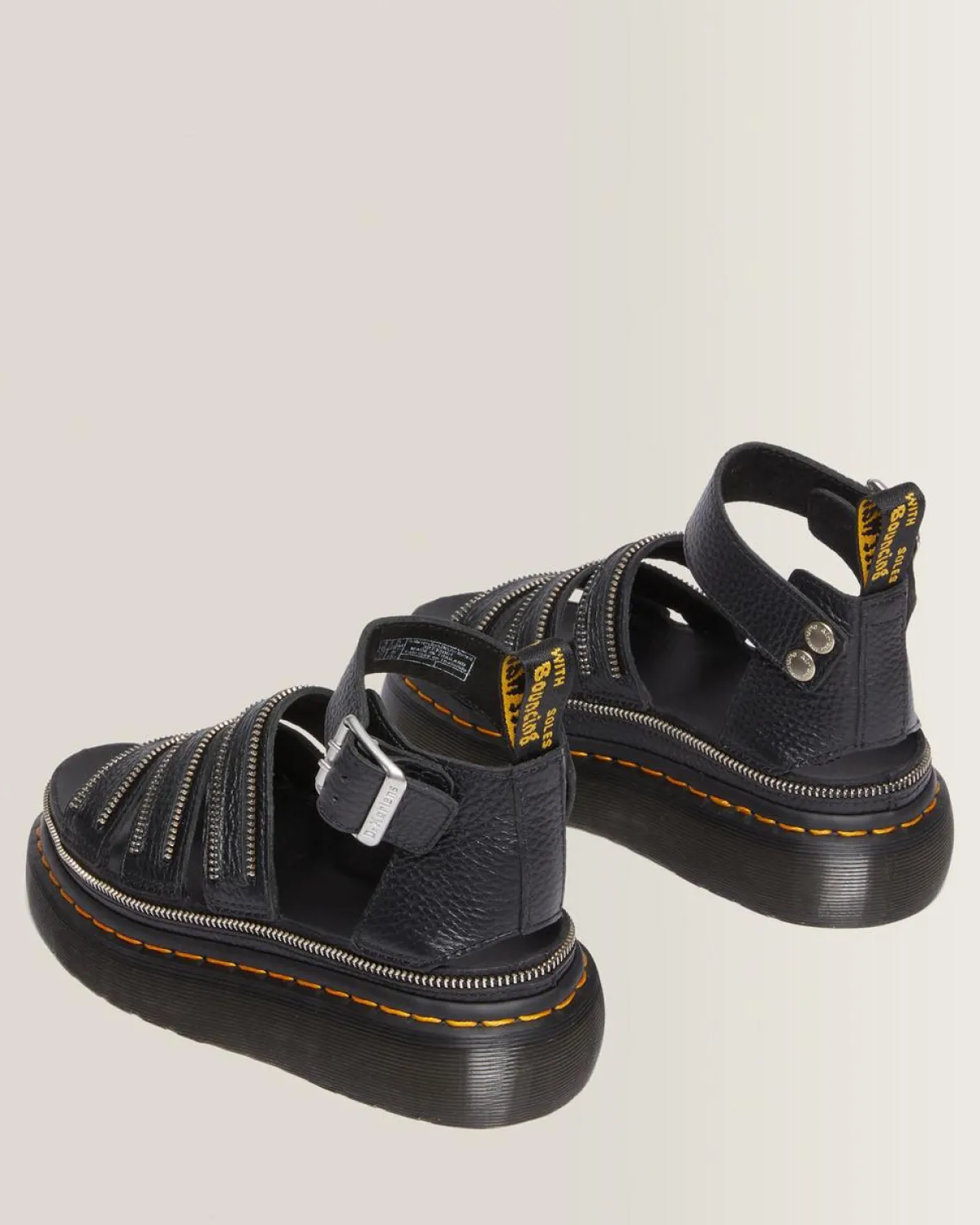 Store Clarissa II Quad Hardware Gemalen Nappa Leren Platform Sandalen WOMENS Dames Sale|Platform Sandalen
