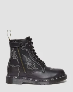 Best Sale 1460 Contrasterende Steek Leren Veterlaarzen Originals|Nieuw Binnen