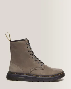 Online Crewson Leren Veterlaarzen UNISEX Suède|Trending Stijlen