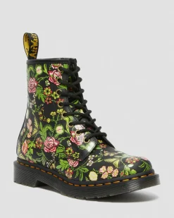 Cheap 1460 Dames Veterlaarzen met bloemenprint WOMENS Veterlaarzen