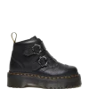 Fashion Devon Bloemengesp Gemalen Nappa Leren Platformlaarzen WOMENS Zachte Leren Laarzen