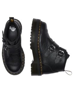 Fashion Devon Bloemengesp Gemalen Nappa Leren Platformlaarzen WOMENS Zachte Leren Laarzen