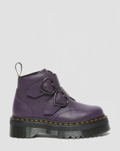 Online Devon Heart Leren Platform Laarzen WOMENS Platform Laarzen|Zachte Leren Laarzen