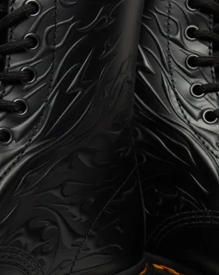 Discount 1460 Flames Emboss Leren Veterlaarzen WOMENS Enkellaarzen|Veterlaarzen