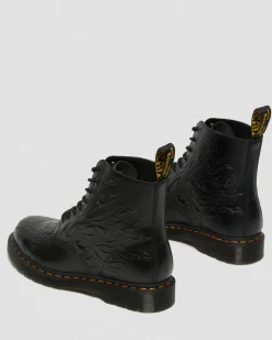 Discount 1460 Flames Emboss Leren Veterlaarzen WOMENS Enkellaarzen|Veterlaarzen
