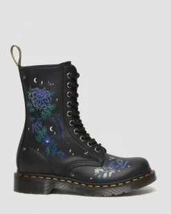 Discount 1490 Halfhoge Leren Laarzen met Bloemenprint Dames Sale