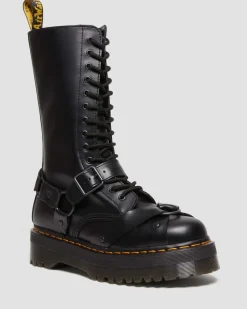 Shop 1914 Harness Leren Hoge Platform Veterlaarzen MENS Heren Sale|Hoge Laarzen
