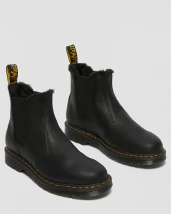 Sale 2976 IMITATIEBONT GEVOERDE CHELSEA BOOTS UNISEX Enkellaarzen|Winter Stijlen