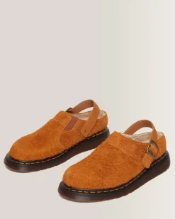 Shop Isham Imitatie Schapenvacht Gevoerde Suède Mules UNISEX Suède|Nieuw Binnen