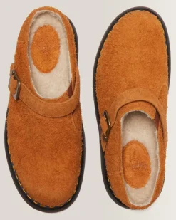 Shop Isham Imitatie Schapenvacht Gevoerde Suède Mules UNISEX Suède|Nieuw Binnen