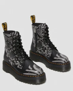 Discount Jadon Animal Clash Leren Platform Laarzen UNISEX Platform Laarzen|Laarzen