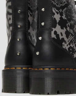 Discount Jadon Animal Clash Leren Platform Laarzen UNISEX Platform Laarzen|Laarzen