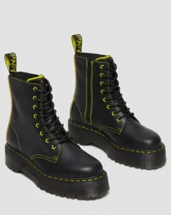 Best Sale Jadon II Neon Ster Leren Platform Laarzen GIFTS Enkellaarzen|Platform Laarzen