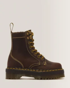 Clearance Jadon Leren Platform Laarzen WOMENS Trending Stijlen|Winter Stijlen