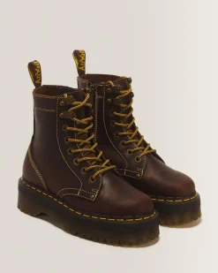 Clearance Jadon Leren Platform Laarzen WOMENS Trending Stijlen|Winter Stijlen